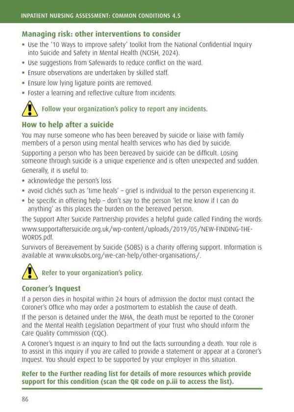 Clinical Pocket Reference Fundamentals of Acute Mental Health Nursing - Image 10