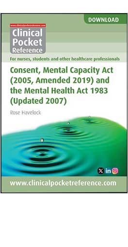 Consent, Mental Capacity Act, (2005, Amended 2019) and the Mental Health Act 1983, (Updated 2007)