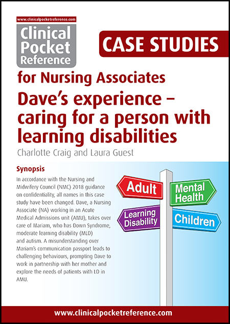 Case Study for Nursing Associates 4 Dave's experience - caring for a person with learning disabilities